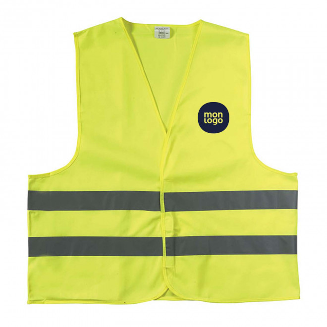 GILET DE SECURITE PERSONNALISABLE ENFANT 'FLUOSAFE'
