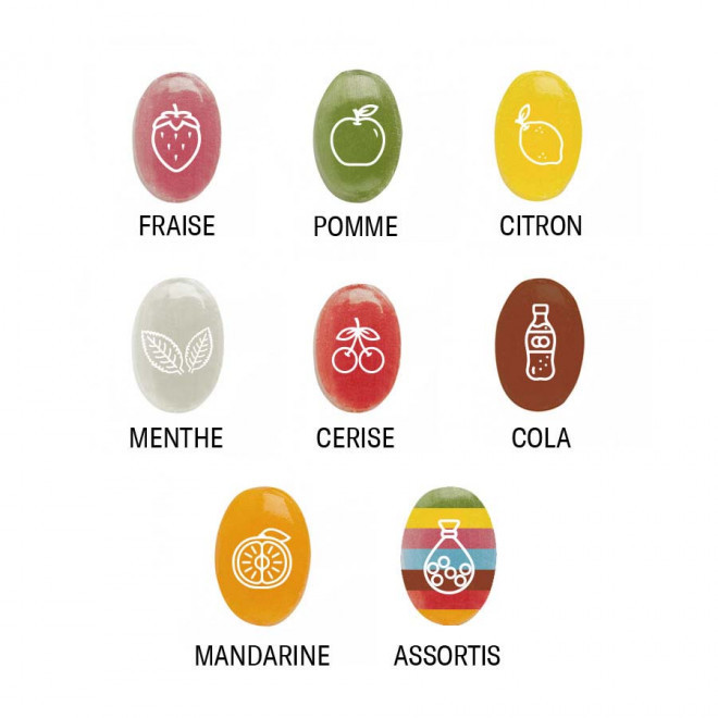 MINI BONBON PUBLICITAIRE 'CANDY' SACHET PLAT