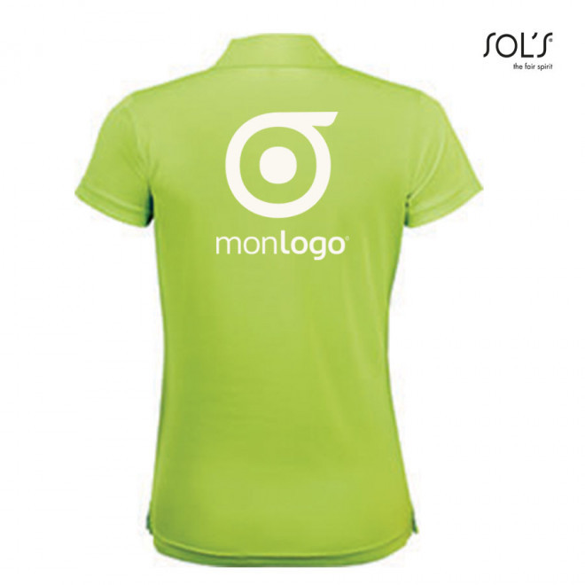 POLO PUBLICITAIRE RESPIRANT FEMME 'PERFORMER' 180 GR/M²