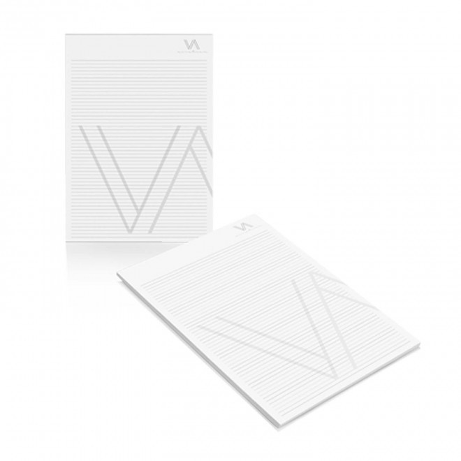 BLOC NOTES PERSONNALISABLE A4 'GORDON' 25, 50, 100 FEUILLES