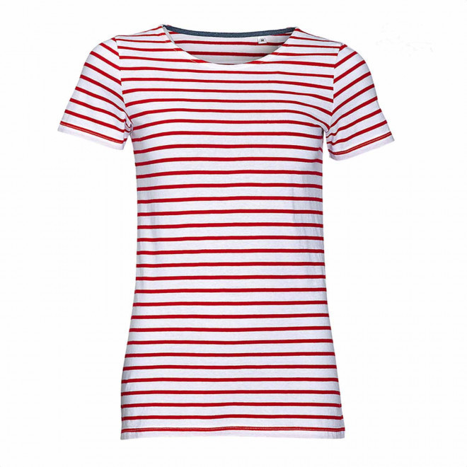 T SHIRT MARINIÈRE PUBLICITAIRE FEMME 'MILES' 150GR/M²