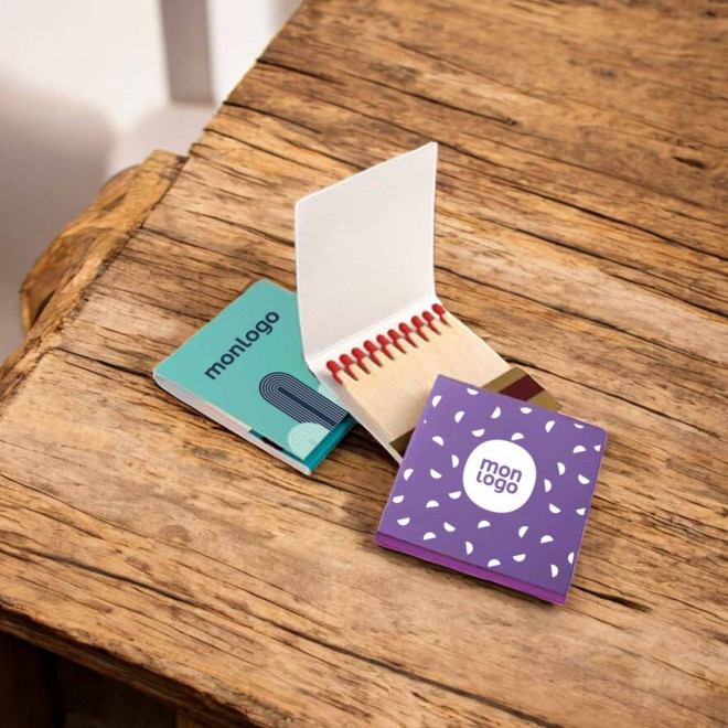 BOITE D'ALLUMETTES PERSONNALISÉE 'VULCANIA'