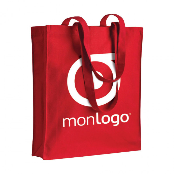 SAC COTON PERSONNALISÉ AVEC SOUFFLET 'FABIO' 220 GR/M²