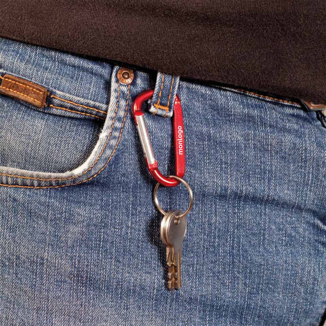 PORTE CLÉS PERSONNALISÉ MOUSQUETON 'WALL'