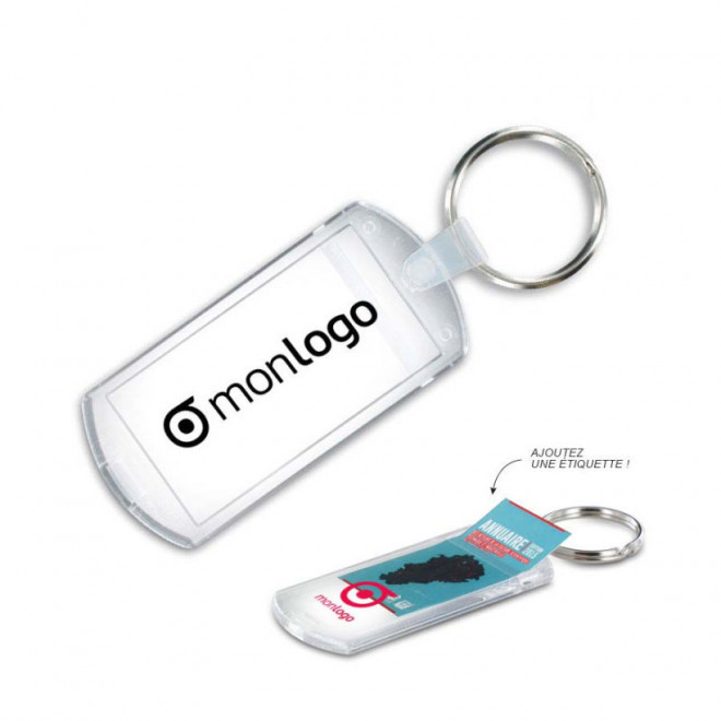 PORTE CLÉS PUBLICITAIRE AVEC INSERT 'NOOT'