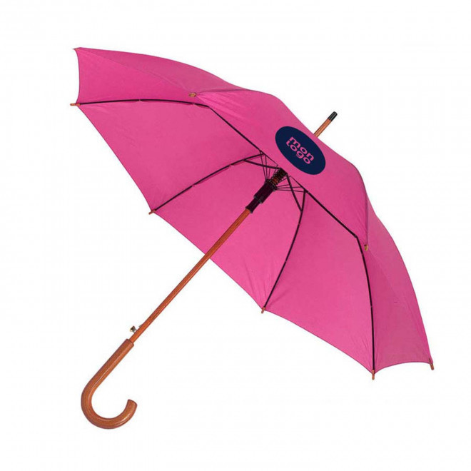 RAPIDE 4J   PARAPLUIE PUBLICITAIRE AUTOMATIQUE CANNE BOIS 'DUNDEE'