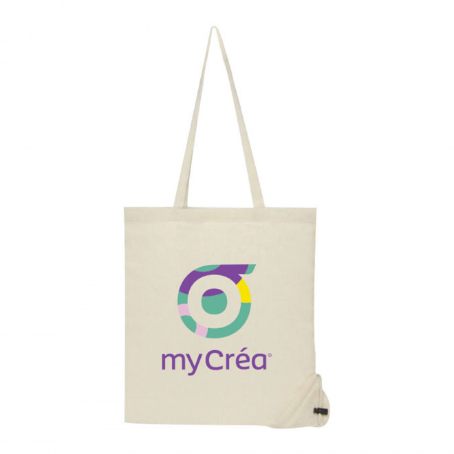 SAC SHOPPING PUBLICITAIRE PLIABLE EN COTON 100G/M² 'BRAVEL'