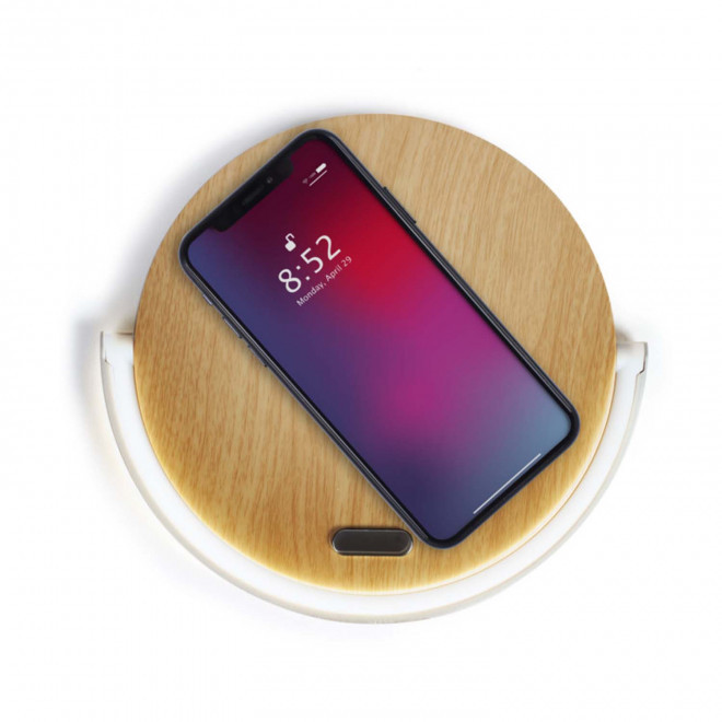 LAMPE AVEC CHARGEUR INDUCTION 10W PERSONNALISÉ LIVOO® 'SUGA'