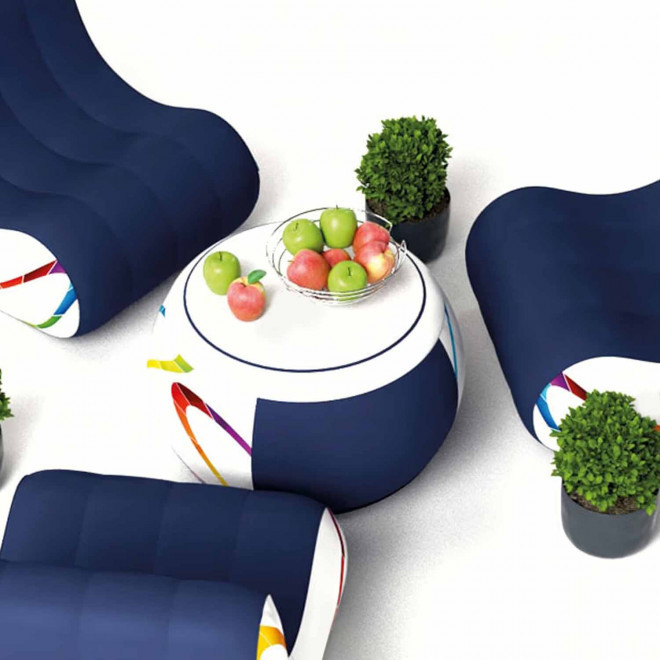 POUF GONFLABLE PUBLICITAIRE 'SMASH'