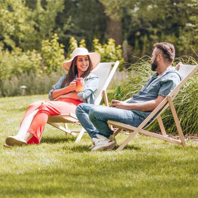 TRANSAT CHILIENNE PERSONNALISABLE EN BOIS 'LONG ISLAND'