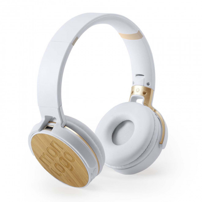CASQUE BLUETOOTH® PERSONNALISABLE EN ABS ET BAMBOU 'SIRKA'