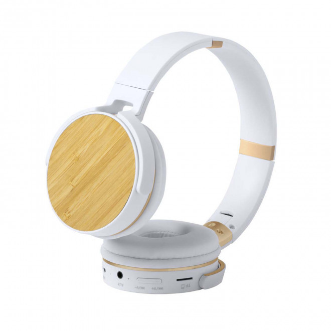 CASQUE BLUETOOTH® PERSONNALISABLE EN ABS ET BAMBOU 'SIRKA'