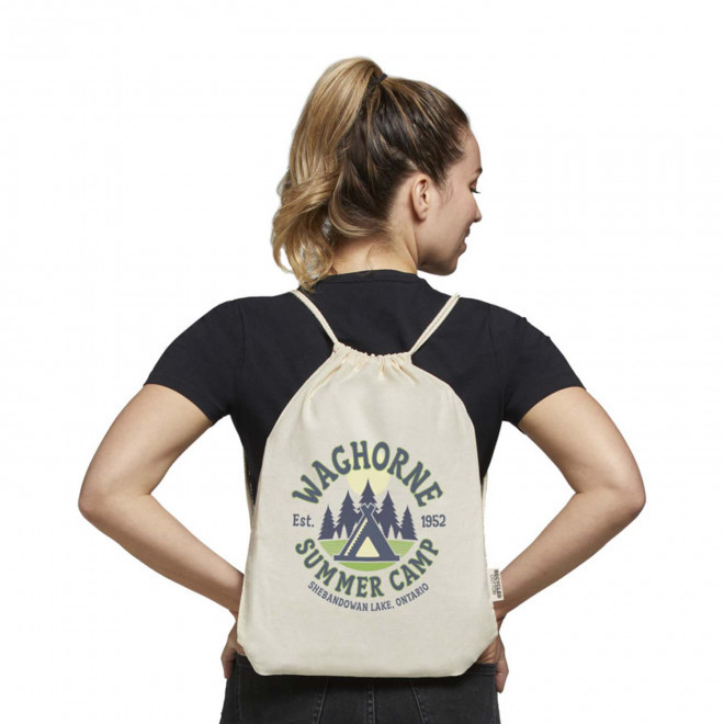 SAC A DOS PERSONNALISABLE EN COTON 'RHIDA RECYCLE' 140GR