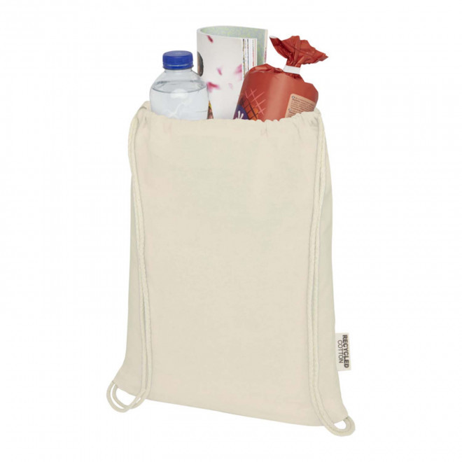 SAC A DOS PERSONNALISABLE EN COTON 'RHIDA RECYCLE' 140GR