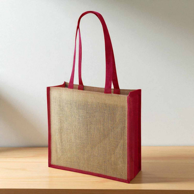 SAC EN JUTE COLORE PERSONNALISABLE 'LEONA'