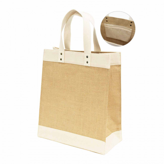 CABAS PERSONNALISABLE EN JUTE ANSES COTON 'KENDRACK'