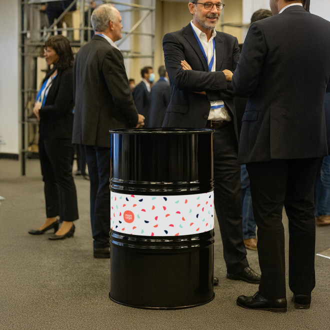 BARIL PRESENTOIR PERSONNALISABLE 'BAROUL COLOR'