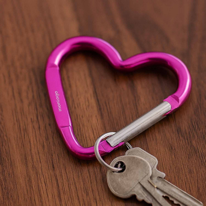 PORTE CLES MOUSQUETON PERSONNALISABLE 'WALL COEUR'