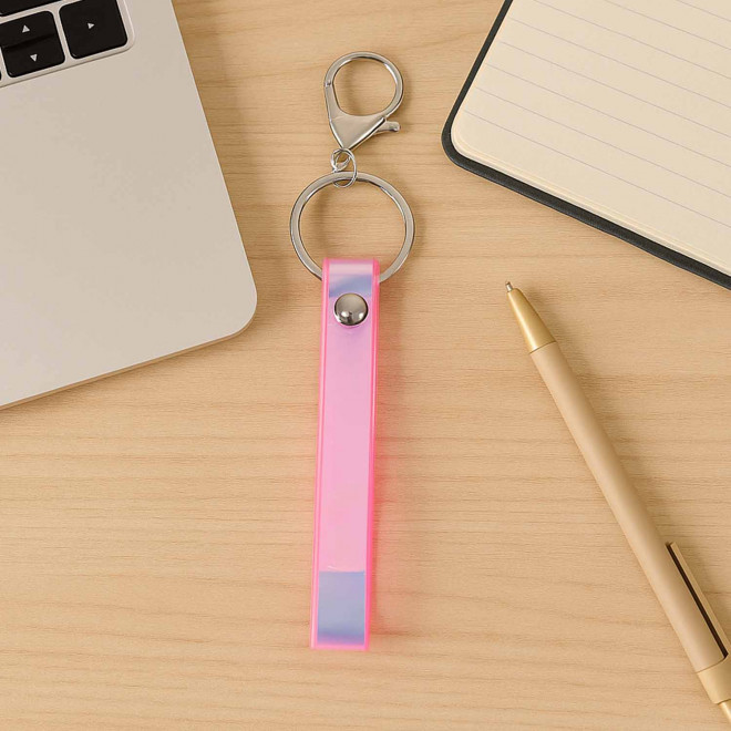 PORTE CLES PERSONNALISABLE HOLOGRAPHIQUE 'AVICO'