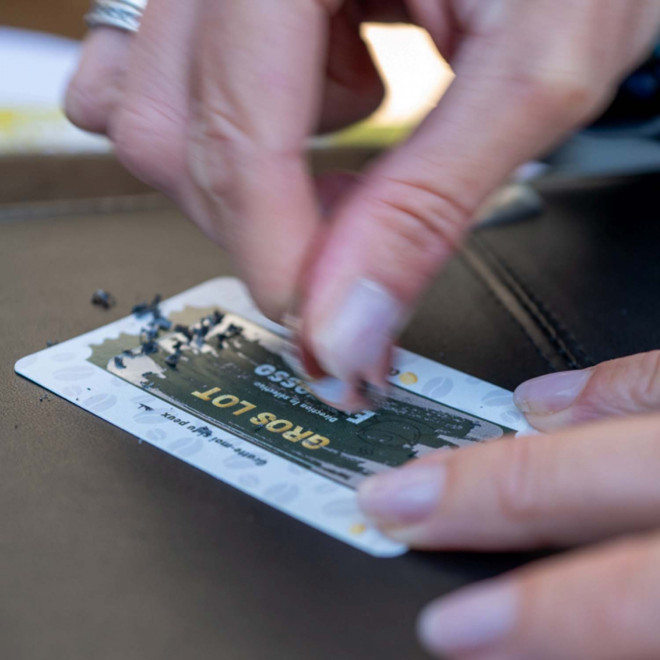 TICKET A GRATTER PERSONNALISABLE 'GRATIX' 8.5X5.4CM