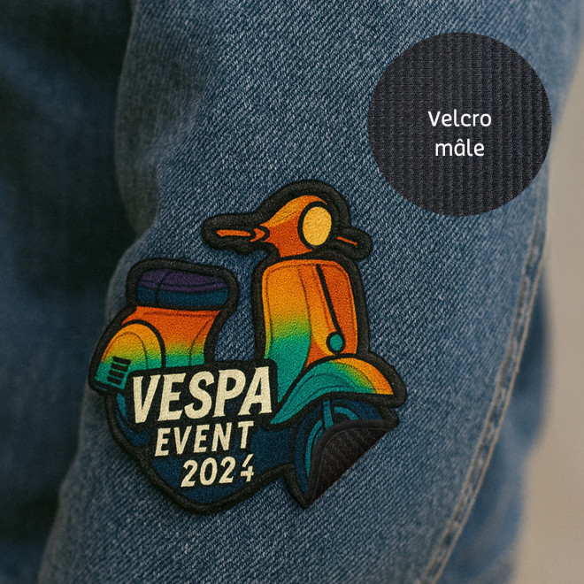ECUSSON SUBLIME VELCRO PERSONNALISABLE 'CRAT' 5X5CM
