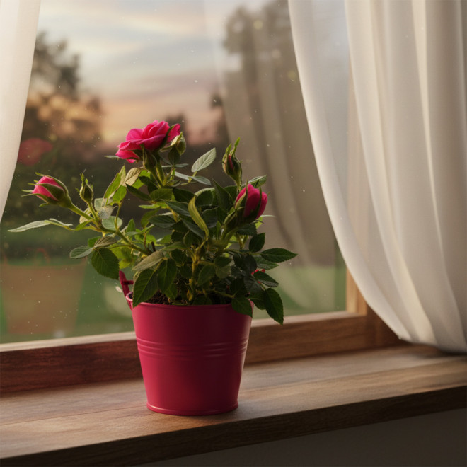 MINI PLANTE FLEURIE EN POT TERRE PERSONNALISABLE 'LIMIFO'