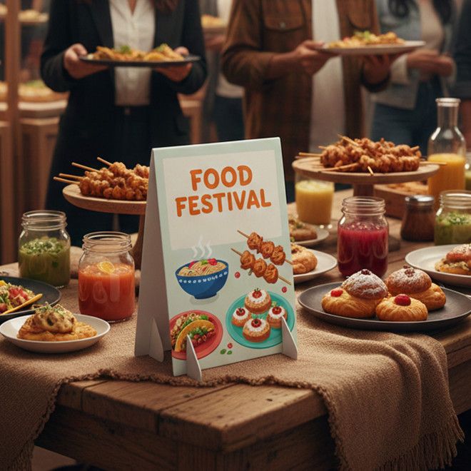 CHEVALET RIGIDE PERSONNALISABLE 'INFO DOUBLE'