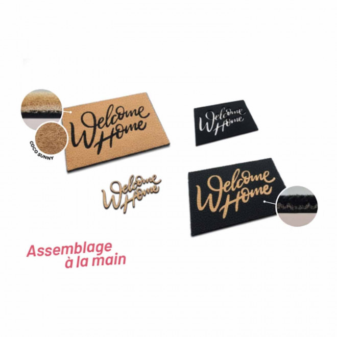 TAPIS BROSSE CROCO PERSONNALISABLE 'PAILLA'