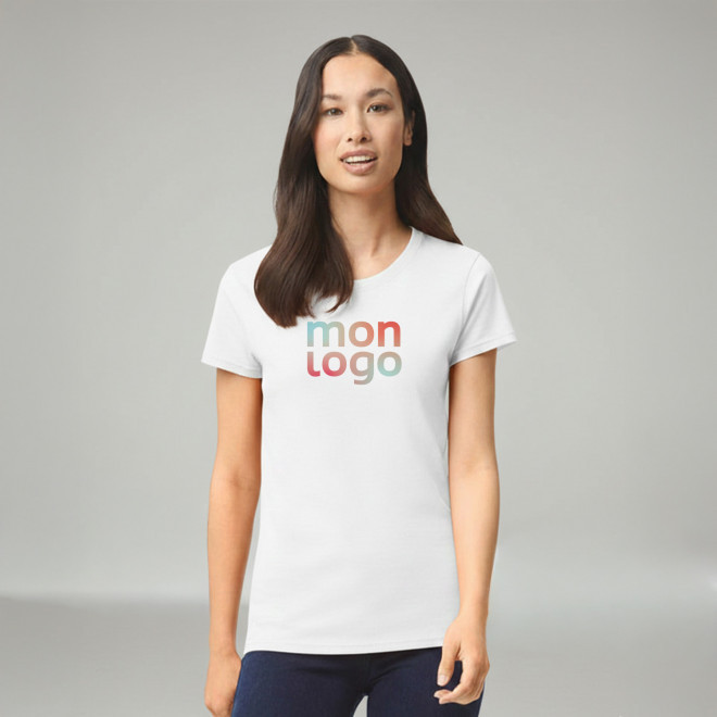 TEE SHIRT PERSONNALISABLE FEMME BLANC 'GILDA 180'