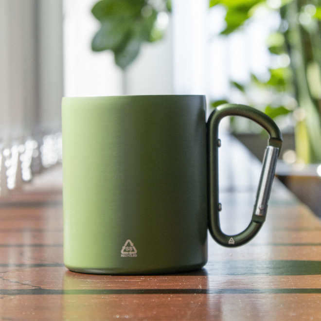 MUG MOUSQUETON PERSONNALISABLE 'MACKENZA COLOR  RECYCLEE'