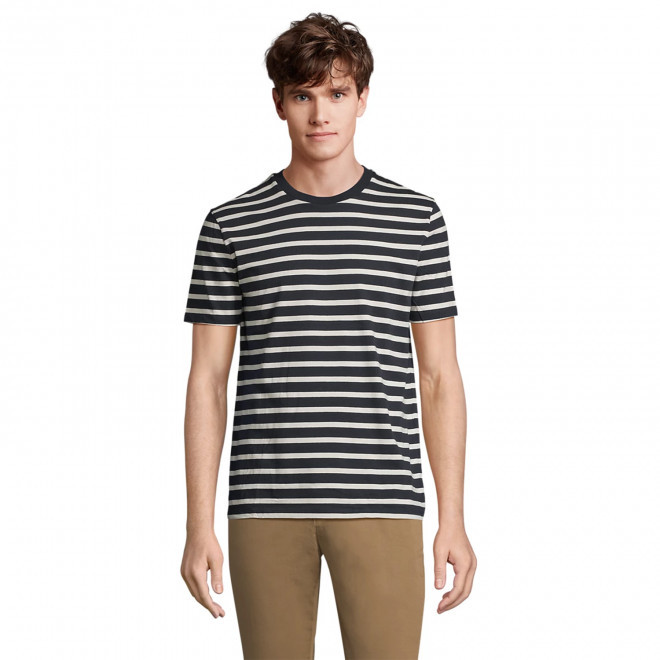 TEE SHIRT PERSONNALISABLE MIXTE RAYURES 'LEGEND'