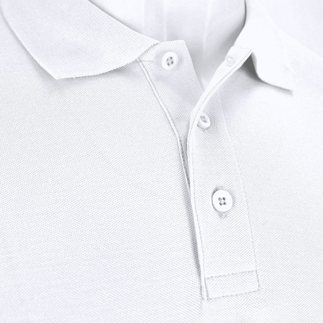 POLO MIXTE BLANC PERSONNALISABLE 'CHARLOT'