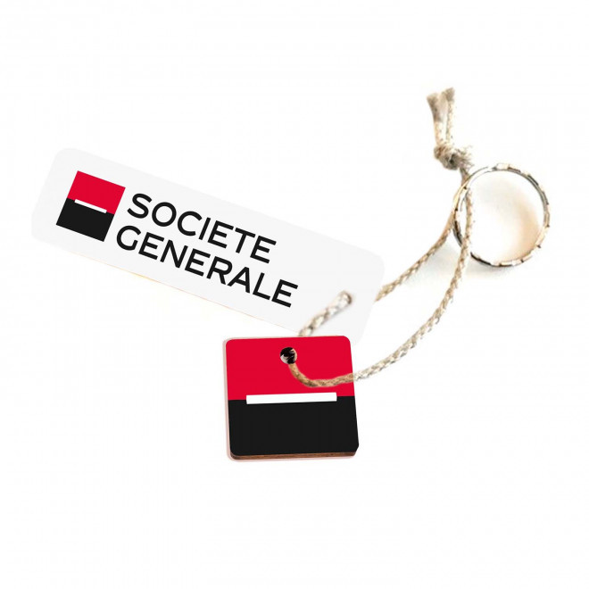 PORTE CLES ENGAGE EN BOIS PERSONNALISE 'SESAME LIEN'