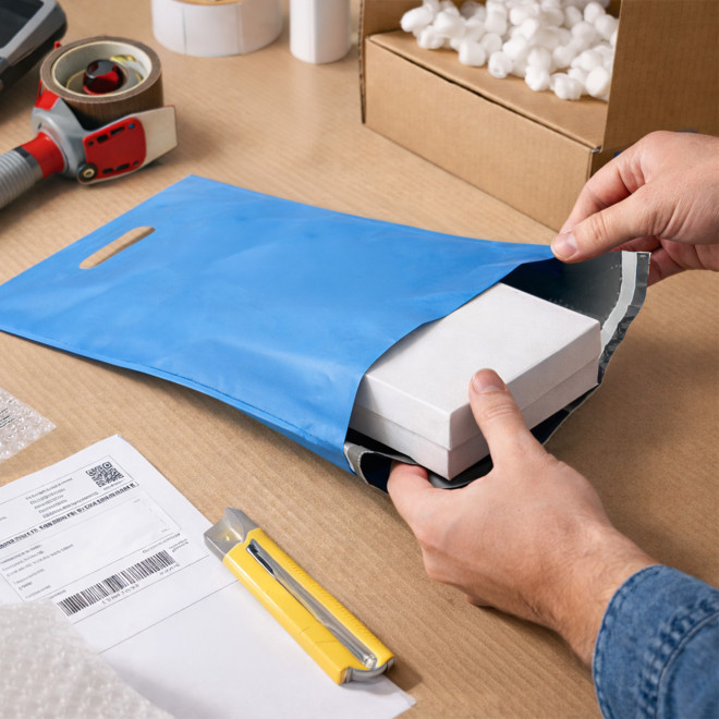 POCHETTE EXPEDITION PUBLICITAIRE AVEC ANSES 'ETSO' 