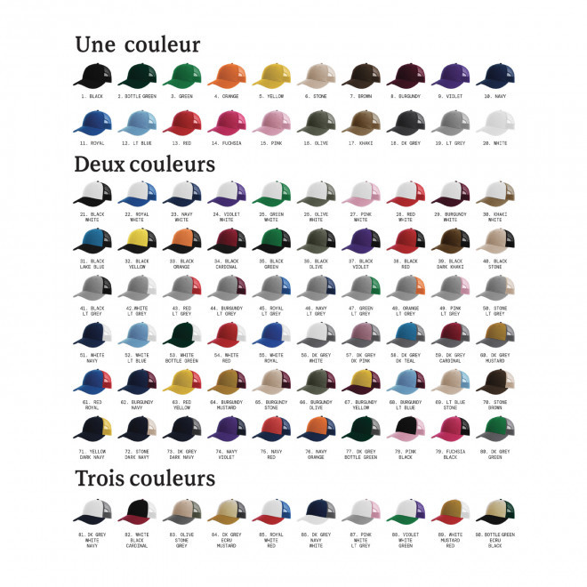 CASQUETTE PERSONNALISABLE SUR MESURE ATLANTIS '1003'