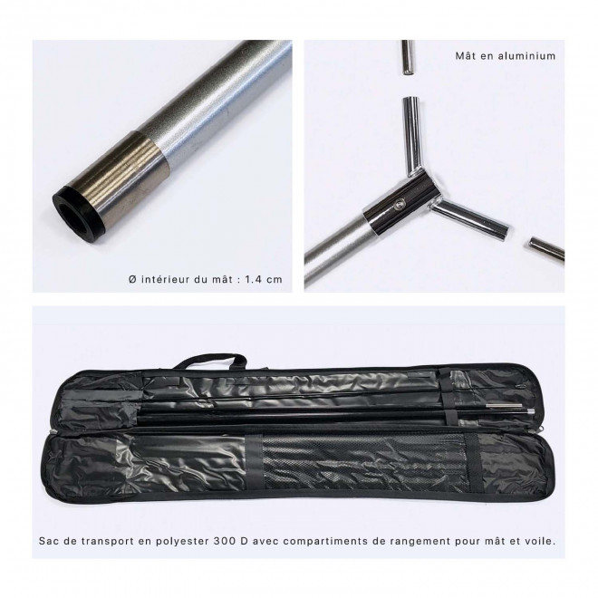 ORIFLAMME VOILE + MAT PERSONNALISE 'MAGNUSEN'