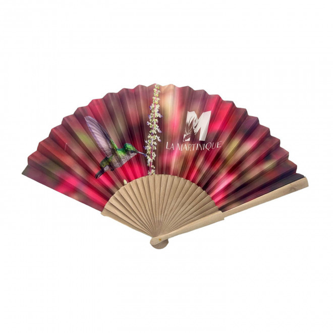 EVENTAIL GEANT EN BAMBOU PERSONNALISABLE 'FANNY GEANT XL'