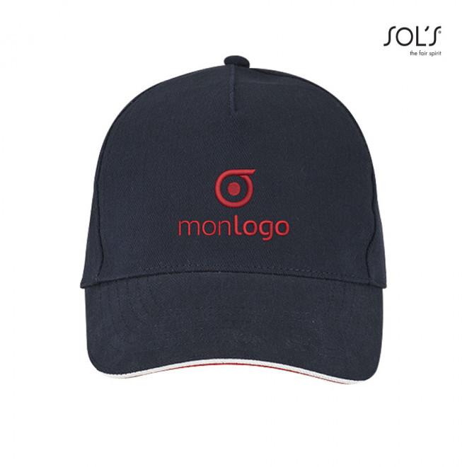 CASQUETTE PUBLICITAIRE TRICOLORE 'LONGCHAMP'