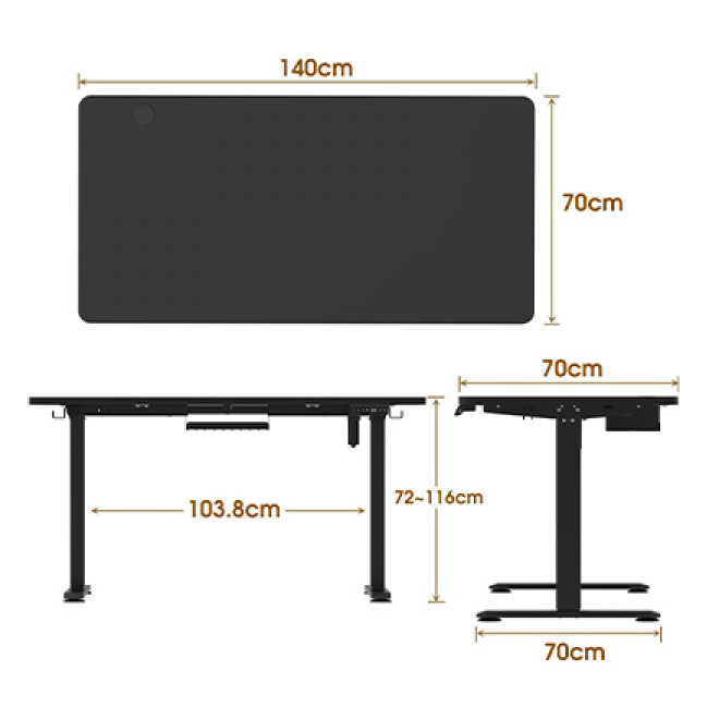 2 BUREAUX ASSIS DEBOUT 140x70
