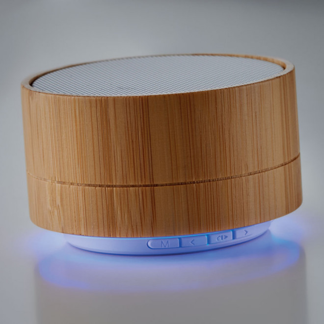 ENCEINTE BLUETOOTH® PUBLICITAIRE EN BOIS 3W 'JOOD'