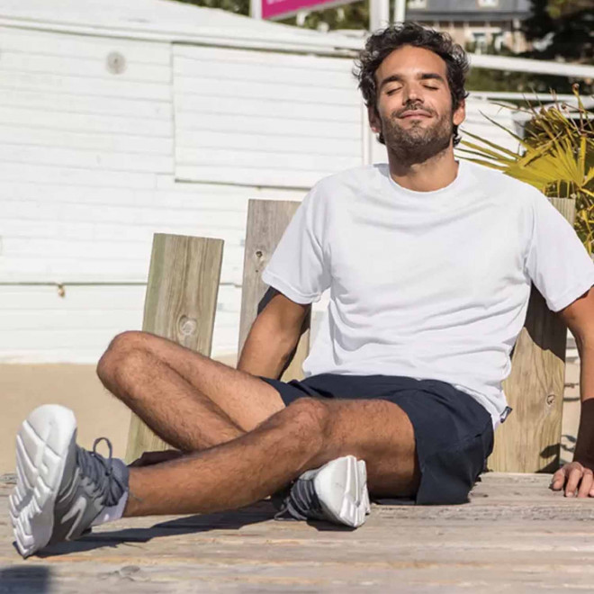 TEE SHIRT RESPIRANT HOMME PEN DUICK® BLANC 'FIRSTEE'