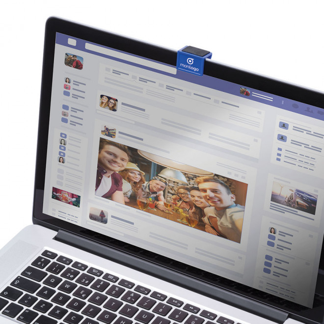 CACHE CAMERA PERSONNALISABLE AVEC NETTOYEUR D'ÉCRAN 'FENCE'