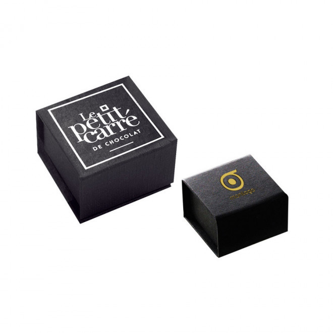 COFFRET PUBLICITAIRE DE 6 CARRÉS DE CHOCOLAT 5G ASSORTIS LPPC® 'CACAO'