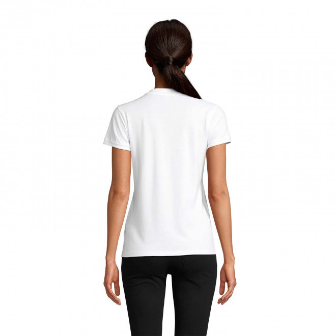 POLO PUBLICITAIRE FEMME BIO 'PLANET' BLANC 170 GR/M²