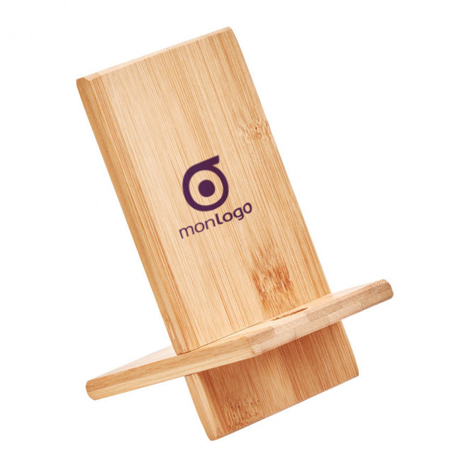 SUPPORT DE TÉLÉPHONE PUBLICITAIRE EN BAMBOU 'RAPHY'