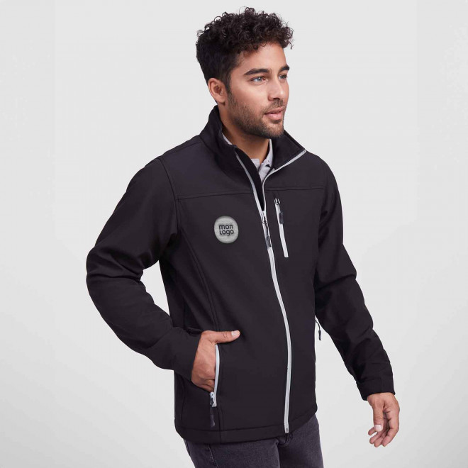 VESTE SOFTSHELL PERSONNALISABLE HOMME 'ANTARDIDA'