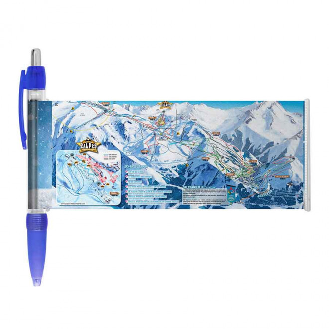 STYLO PUBLICITAIRE AVEC BANNIERE DEROULANTE 'SCROLL'