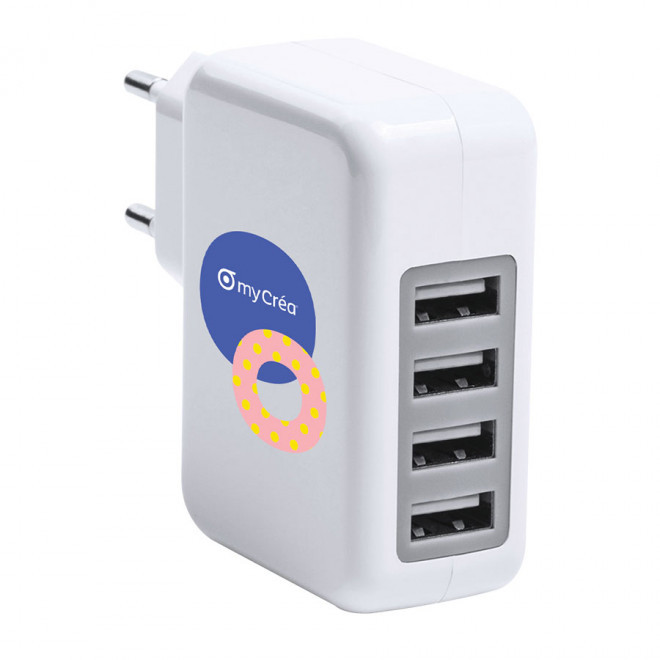 ADAPTATEUR USB PUBLICITAIRE 4 PORTS 'FOURCE'