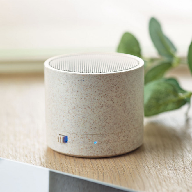 ENCEINTE PUBLICITAIRE EN PAILLE DE BLÉ 'ECONOVA' 3W