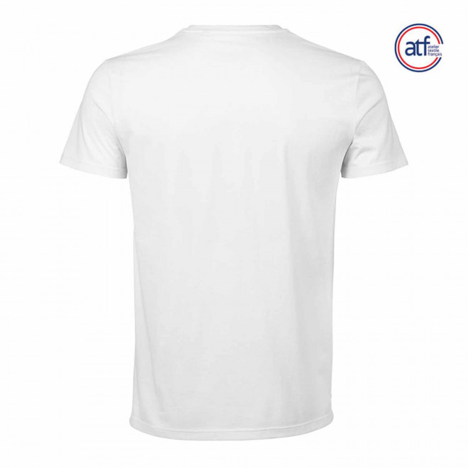 TEE SHIRT PUBLICITAIRE HOMME BLANC ORIGINE FRANCE ATF® 'LEON'